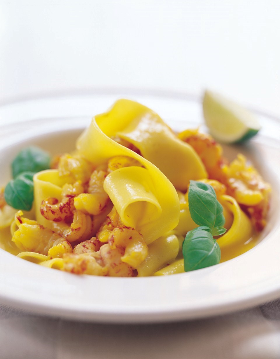 Pappardelle opskrift med krebs Se den her