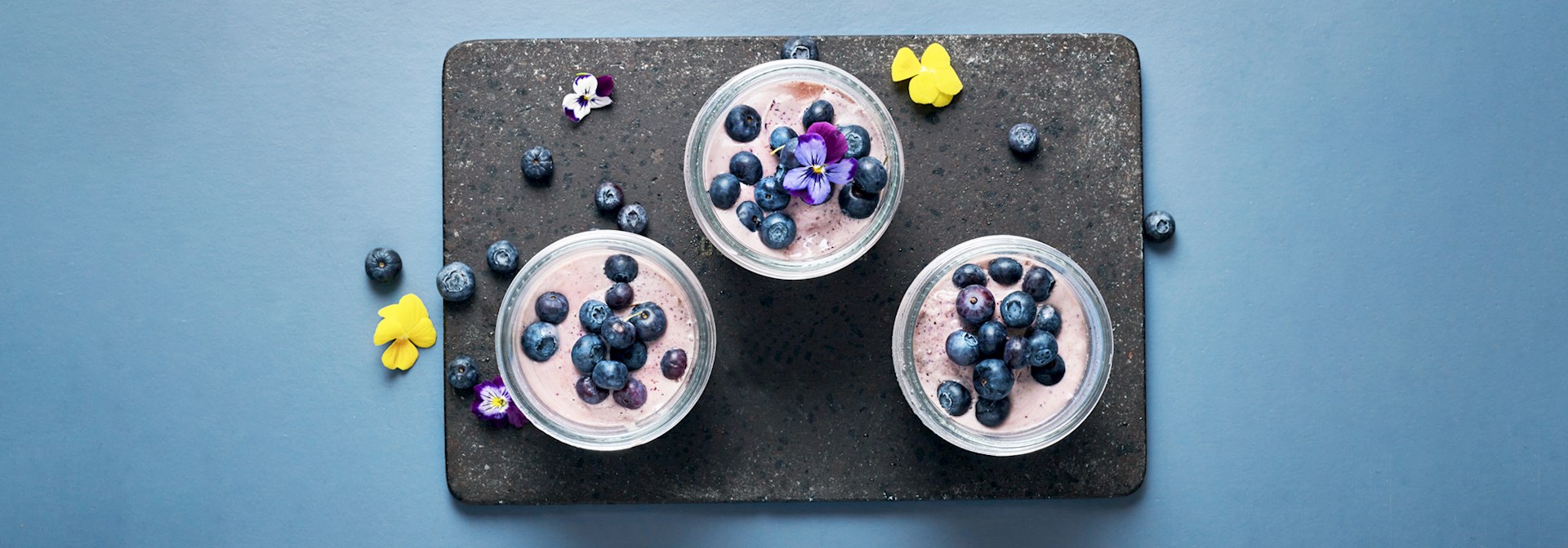 Blåbærsmoothie med skyr