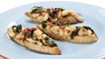 Bruscetta med hvide bønner, bacon og spinat - thumbnail