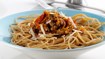 Spaghetti med kødsovs og rodfrugter - thumbnail