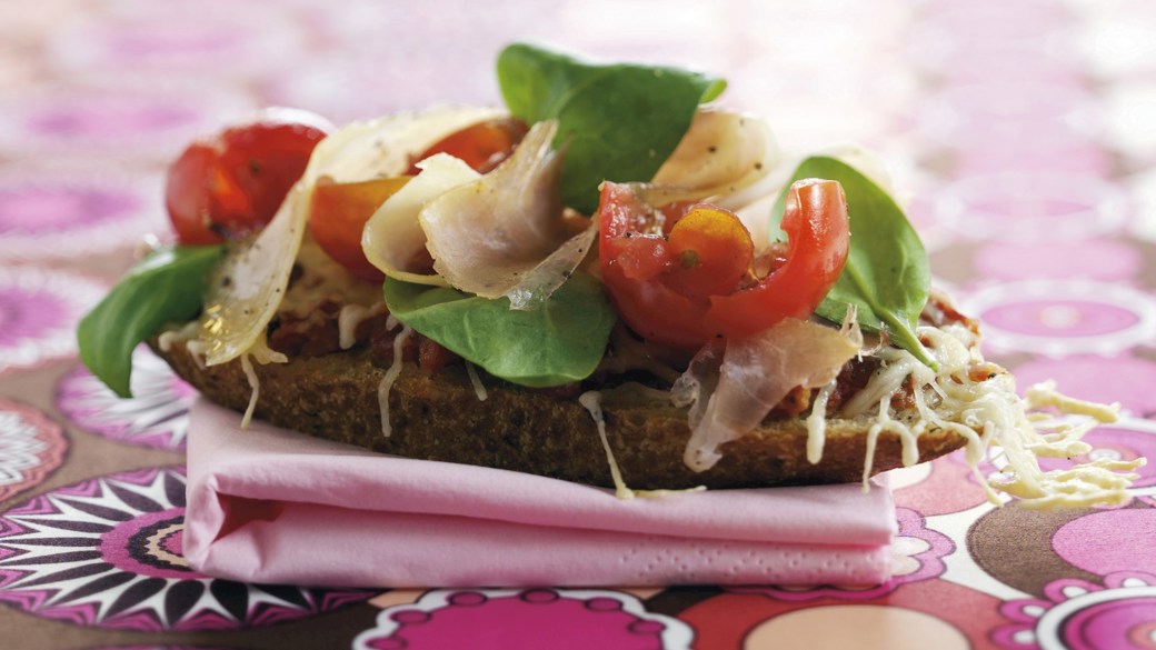 Gratineret sandwich