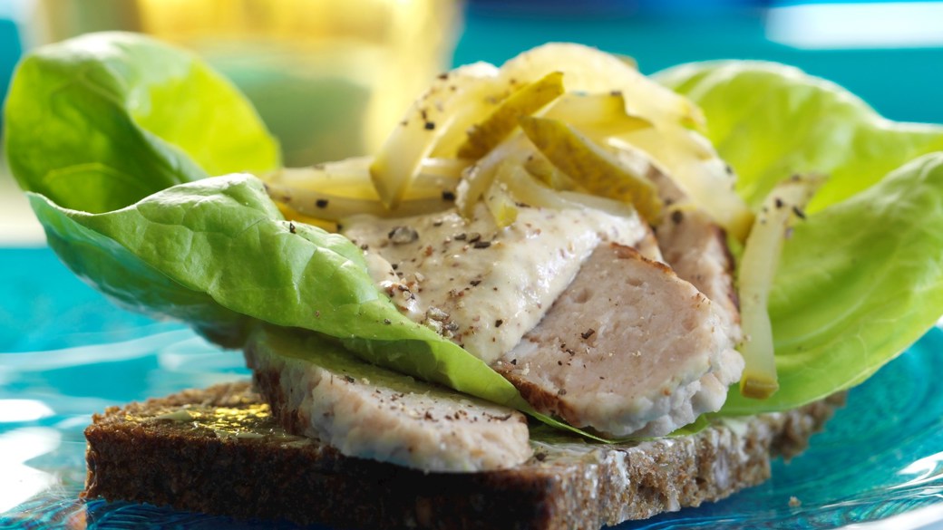 Frikadeller med grov sennepscreme