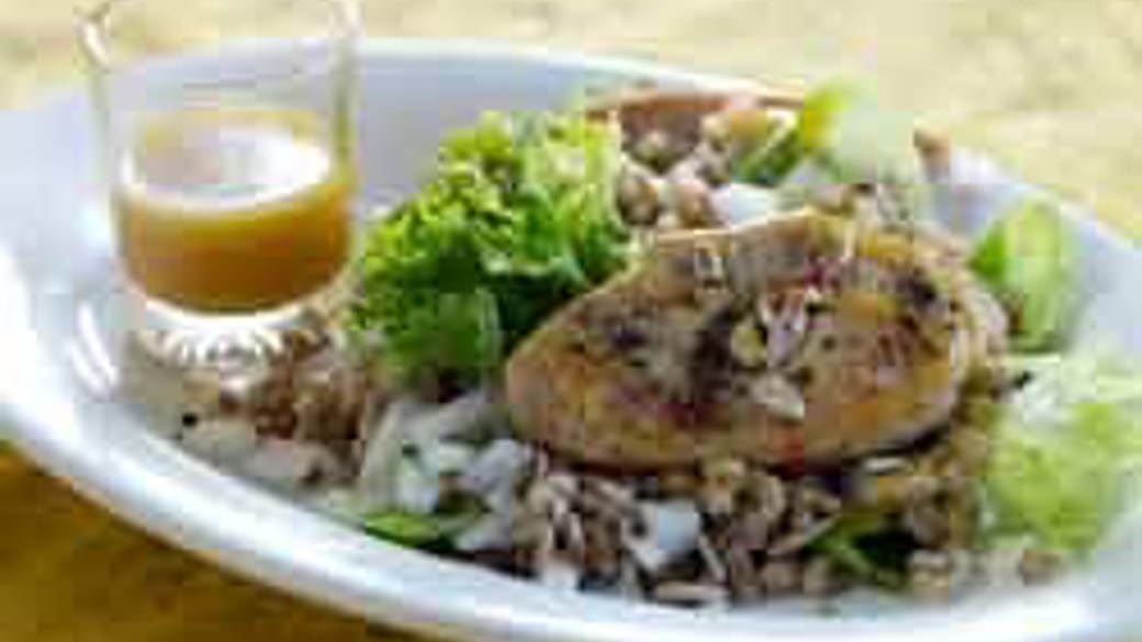 Kyllingesalat med honningvinaigrette