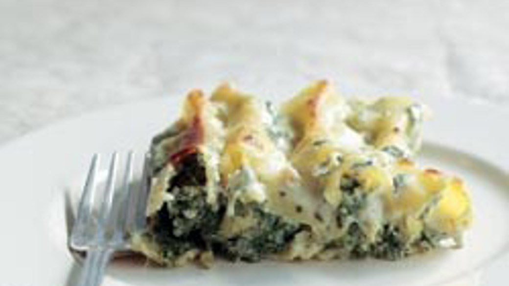 Cannelloni med spinat og to slags ost