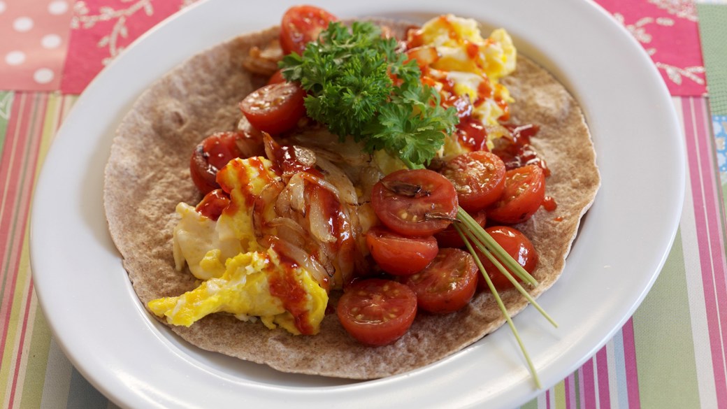 Baked beans og hash browns
