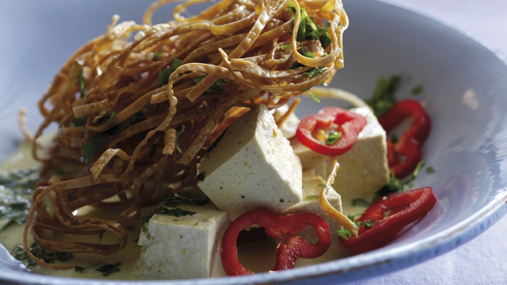 Blød tofu i kokosmælk