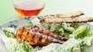 Grillet kylling til Cæsar salat med fine ærter - thumbnail