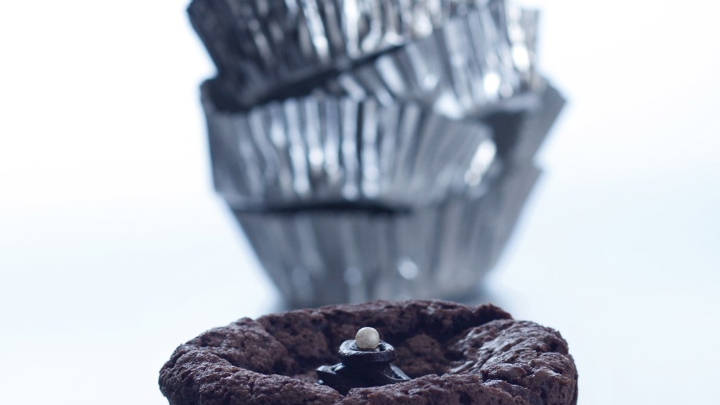 Julekrydret chokolademuffin