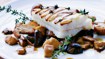Hellefisk bagt med karljohansvampe - thumbnail