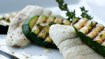 Dampede rødspættefileter med grillede squash - thumbnail