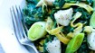 Mørksej med pasta og flødestuvet spinat - thumbnail
