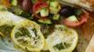 Torsk bagt i bagepapir med citron, basilikum og tomat/squash salat - thumbnail