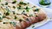 Foccacia med mandler og basilikumsolie - thumbnail