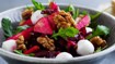 Rødbedesalat med rucola, valnødder og feta - thumbnail