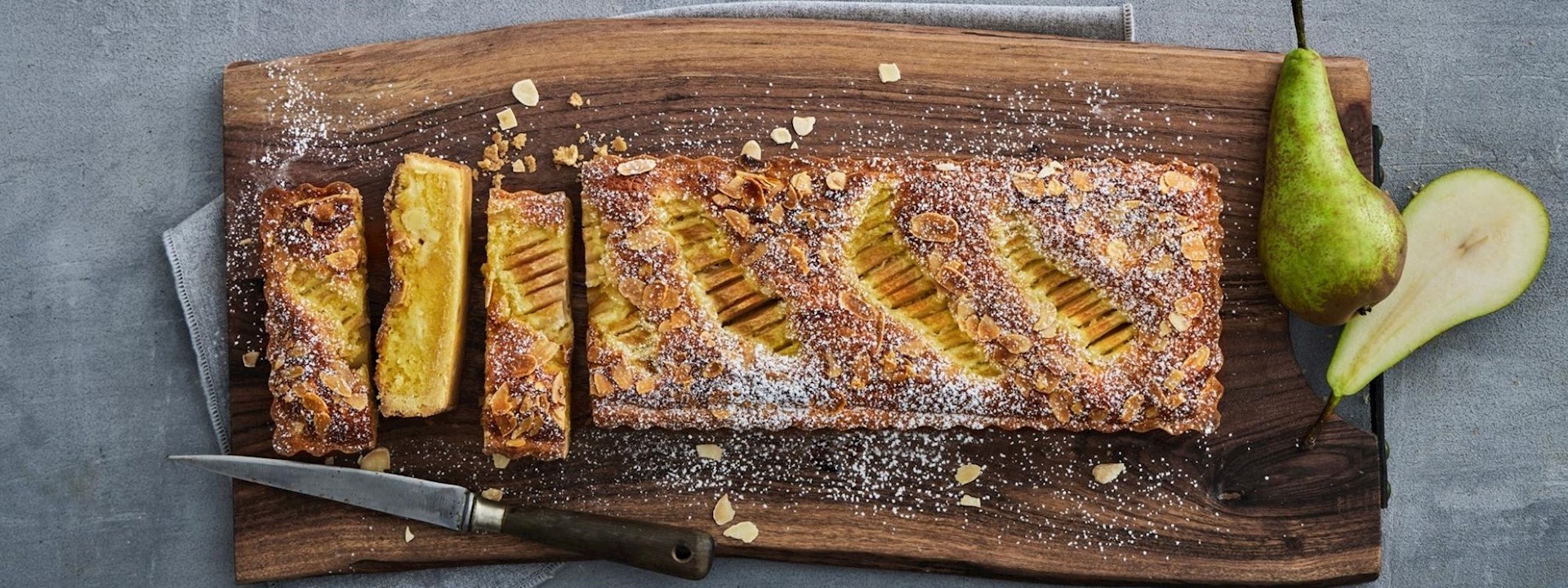 Pæretærte med mazarincreme