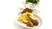 Frikadeller med stegte grøntsager - thumbnail