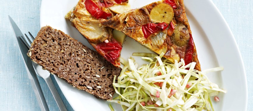 Frittata og hvidkål på japansk