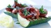 Stegt chorizo på grillede squash - thumbnail