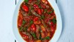 Oksekød med tomat og rucola (Stracetti di manzi) - thumbnail