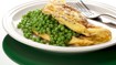 Omelet med grønne ærter og persille - thumbnail
