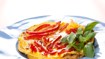 Omelet med rød peberfrugt - thumbnail