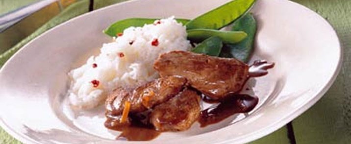 Andebryst i kanel og citronsauce