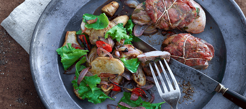 Stegt fasan med pancetta, chili og jordskokker