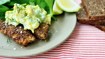 Blomkålsremoulade og rugbrødsvendte fiskepinde - thumbnail
