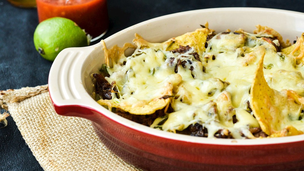 Luksus-nachos med pulled pork