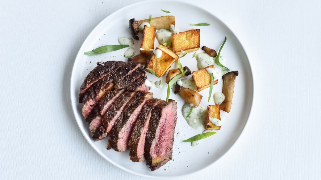 Rib-eye med estragoncreme
