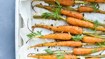 Bagte gulerødder med hyldeblomst-marinade - thumbnail