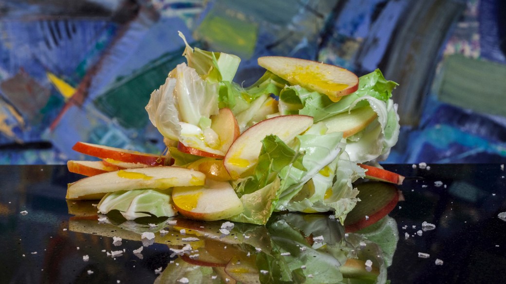 Salat af blomkålsblade