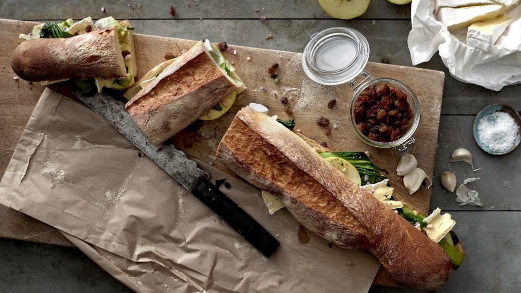 Sandwich med sølvbede og brie