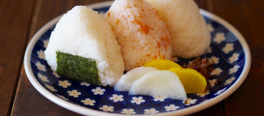 3 slags japanske risboller