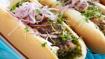 Gourmet hotdog med hjemmelavede pølser - thumbnail
