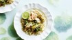 Grillet hjertesalat og laks med nudler - thumbnail