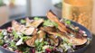 Marokkansk salat med bagt aubergine - thumbnail