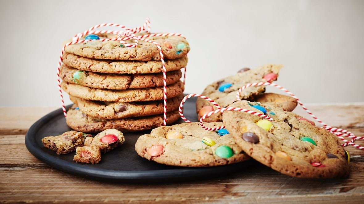 Cookies med chokoladeknapper