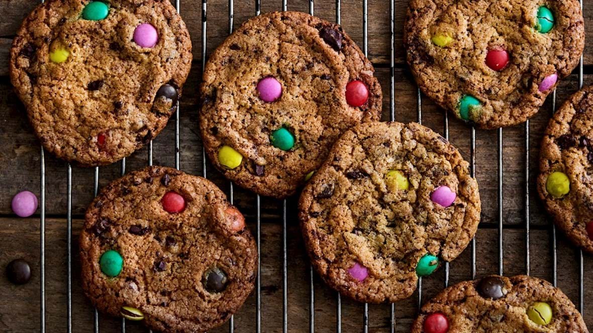 Cookies med chokoladeknapper