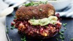 Bagt vegetarburger med guacamole - thumbnail