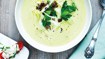 Kold agurkesuppe med ærter og peberfrugt-snacks - thumbnail