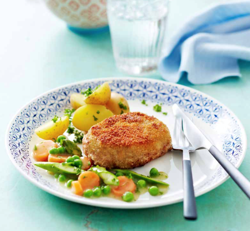 Dansk krebinet med grønt og persille