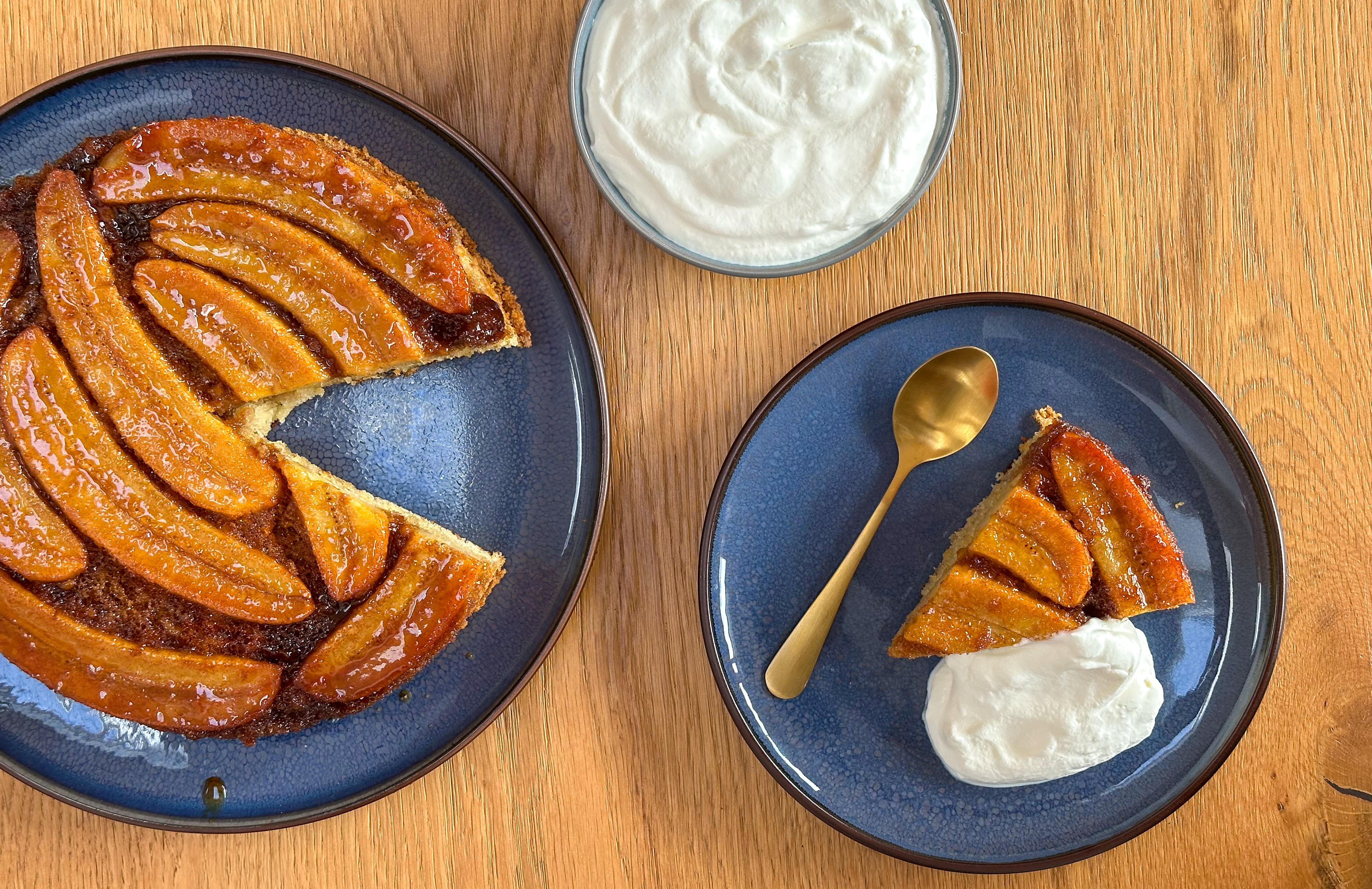 Banankage med karamel