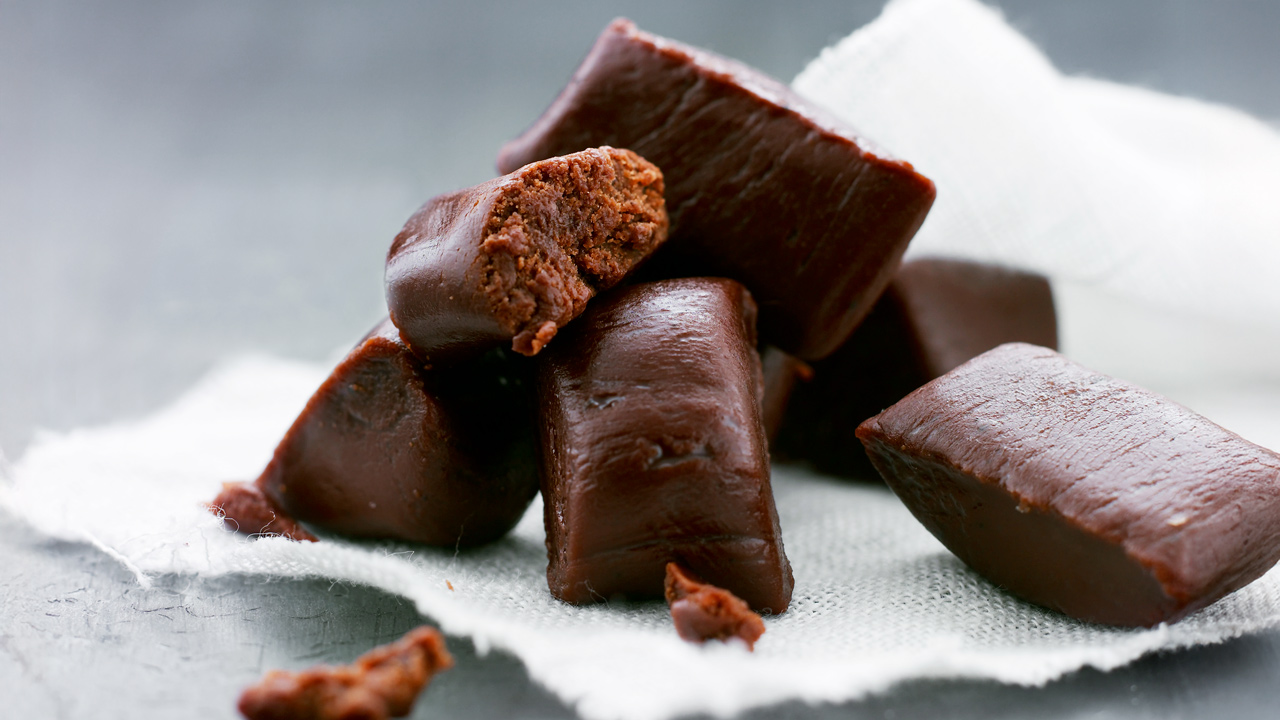 Fudge med mokka og chokolade