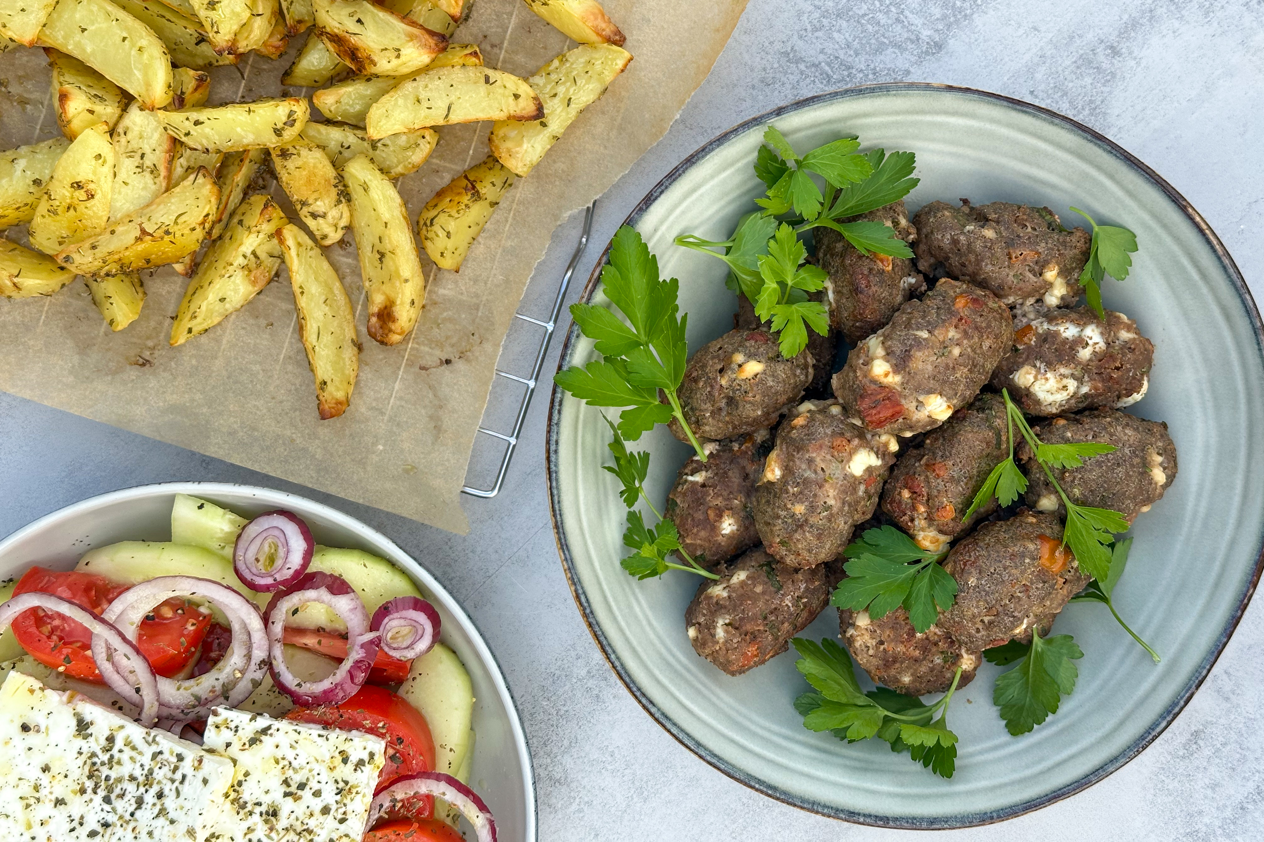 Græske frikadeller med feta
