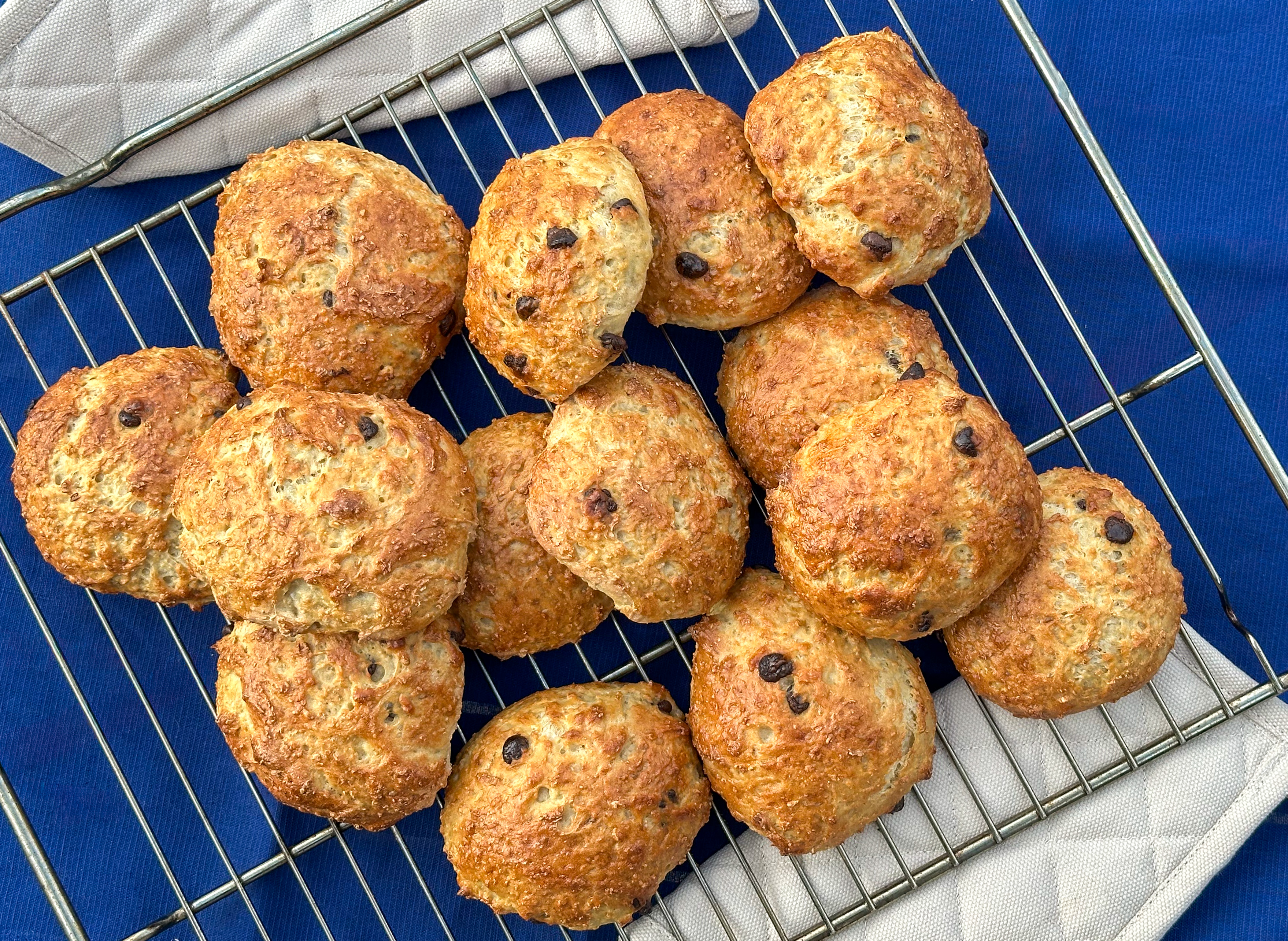 Boller med banan og chokolade