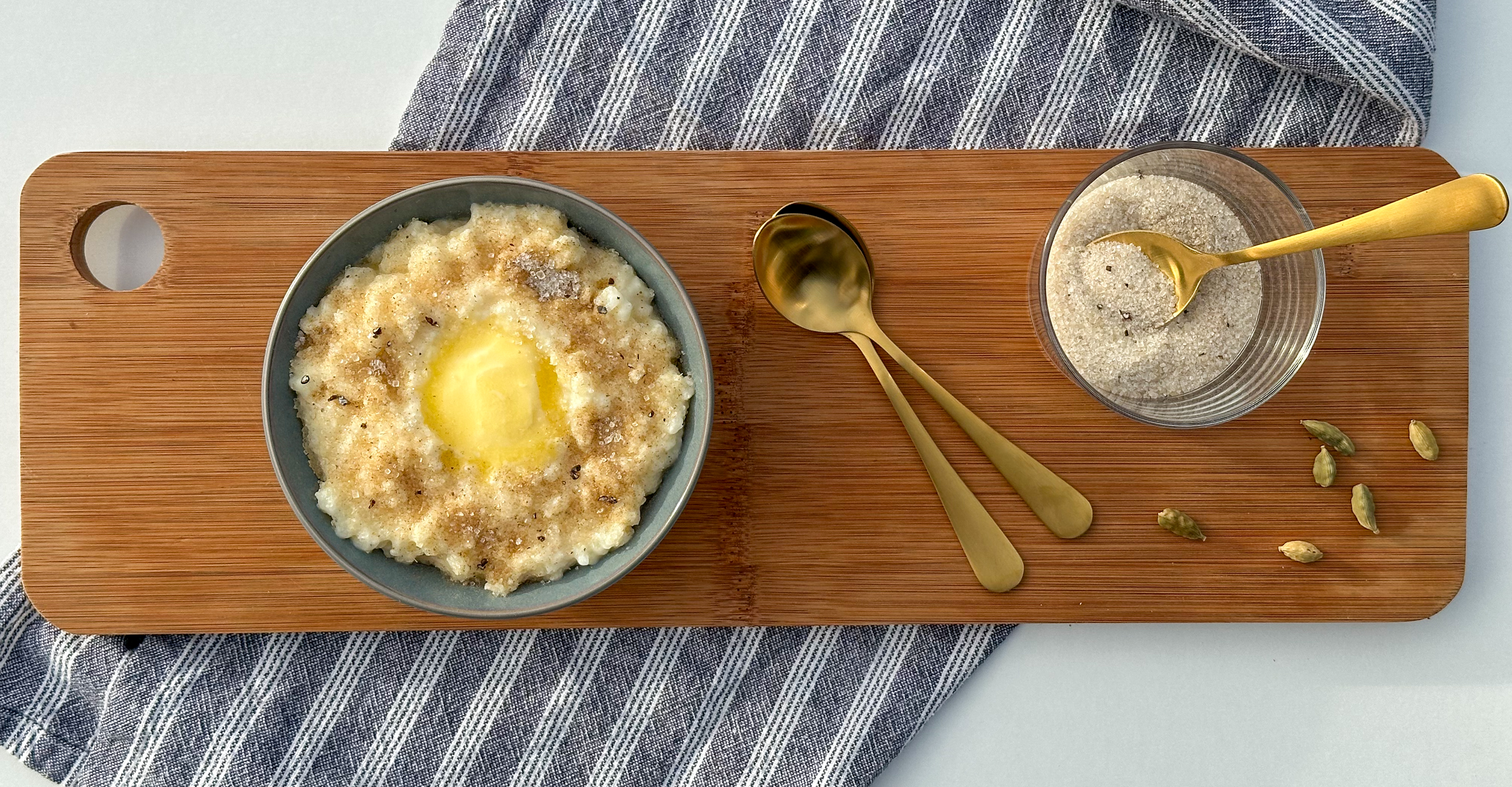 Claus Holms risengrød med kanel, kardemomme eller lakrids