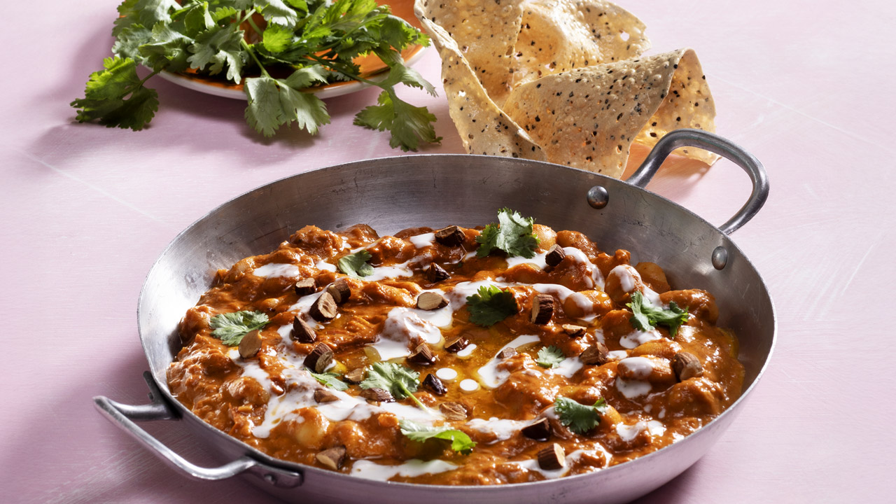 Butterbean-butter "chicken"