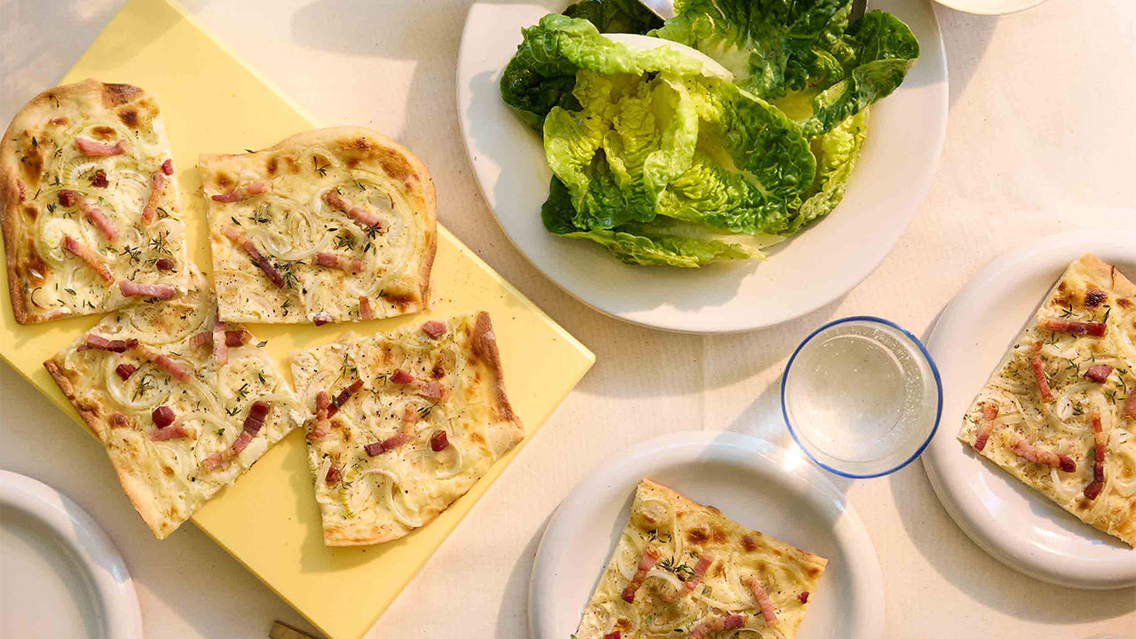 Tarte Flambée - alsacisk pizza